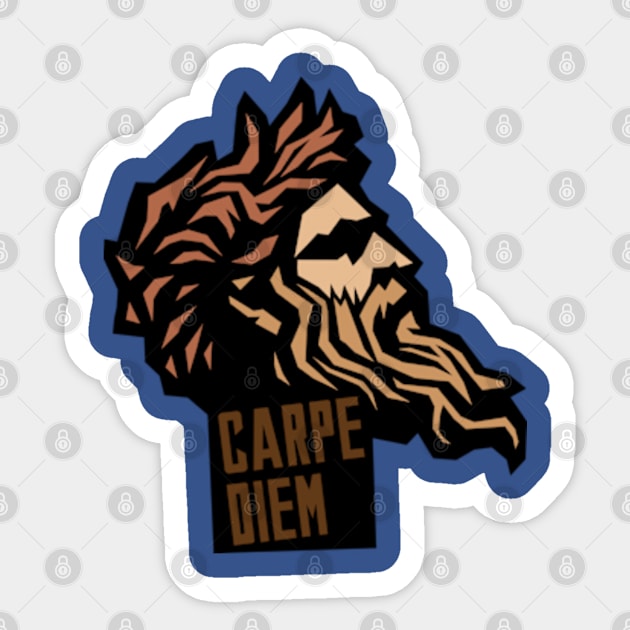 Carpe Diem Sticker by Cem Kızıltuğ